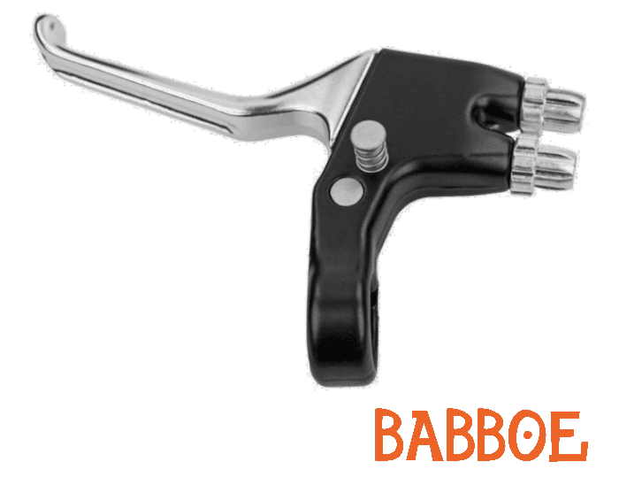 Babboe Remhendel bakfiets dubbel links